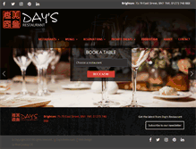 Tablet Screenshot of daysrestaurant.com